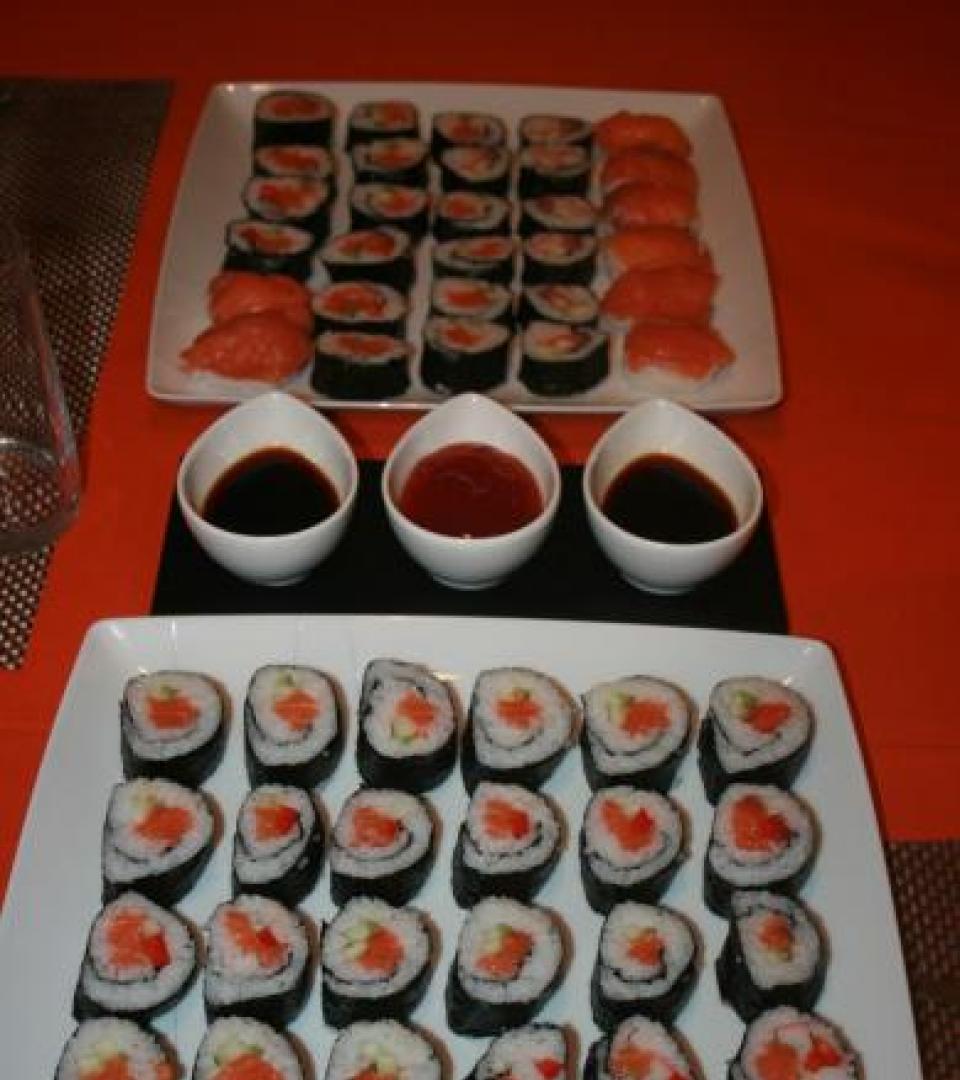 Dish sushi